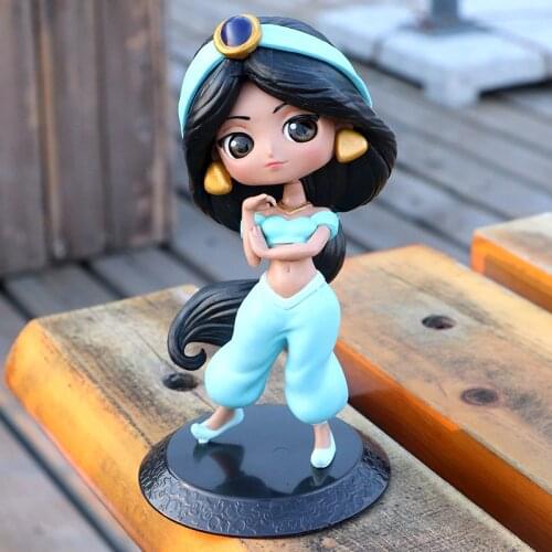 Disney Aladdin Lamp Jasmine Princess Doll Figure Toys Dolls Children PVC Figurine Model Decoration Collect for kid gift