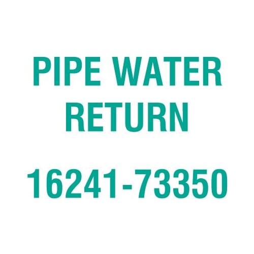 For Kubota 16241-73350 PIPE WATER RETURN