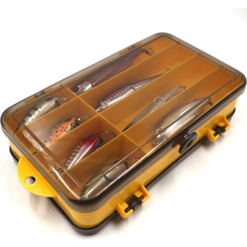 Fishing Bait Box Double-Sided Fishing Tackle Box Multi-Function Fishing Box Accessory Box Fishing Bait Fishing Tackle Box