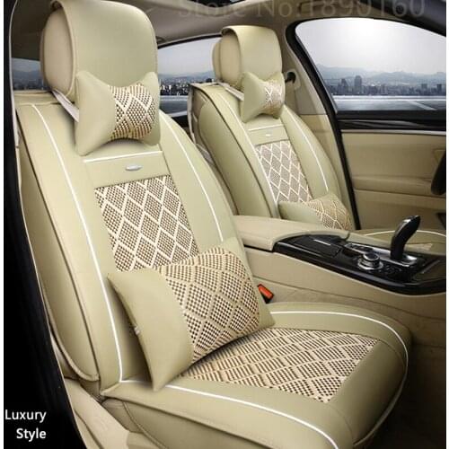 Breathable Leather car seat covers For Chery Ai Ruize A3 Tiggo X1 QQ A5 E3 V5 QQ3 QQ6 QQme A5 BSG E5 auto accessories styling