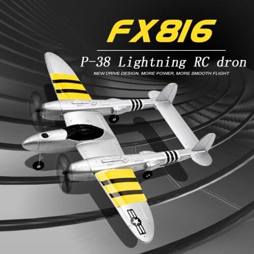 FX-816 World War II Air Force P38 RC Airplane 2.4GHz 4CH RC Aircraft Fixed Wing Outdoor Flight Drone For Kid Toys Birthday gift