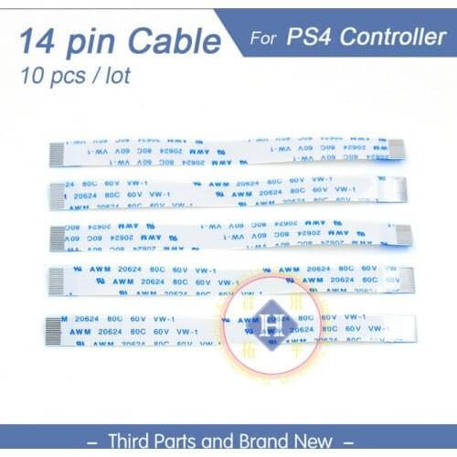HOTHINK 10pcs/lot 14 pin Power Flex Cable For PS4 Controller gamepad Charging PCB Board JDS-001 Repair Parts