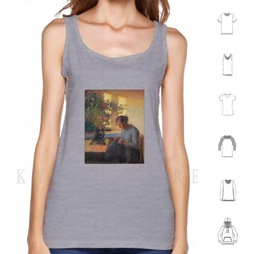Sewing Fishermans Wife By Anna Ancher Tank Tops Vest Sleeveless 20th Century Painters 20th Century Art 19th Century