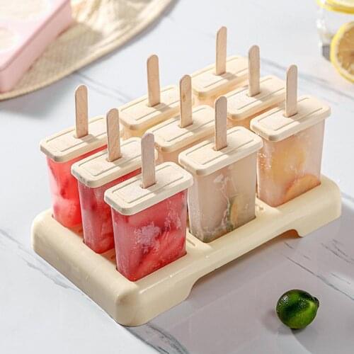 Reusable Removable Ice Cream Mold Food Grade Non-stick PVC Ice Pop Maker for Home