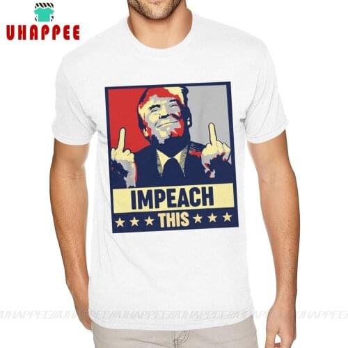 Sport Impeach This Trump Tee Men Plus Size Short Sleeve 100 Cotton White O Neck Tee Shirts