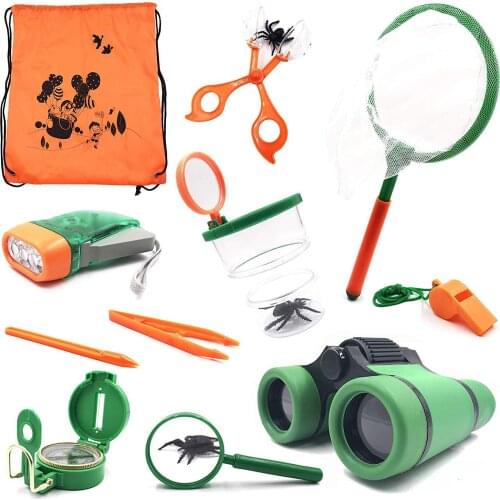 Outdoor Kit Toys for Kids - Set of 12 Adventure Kid Camping Exploration Toys, Outdoor Explorer Kit for Kids, Camping Toys for