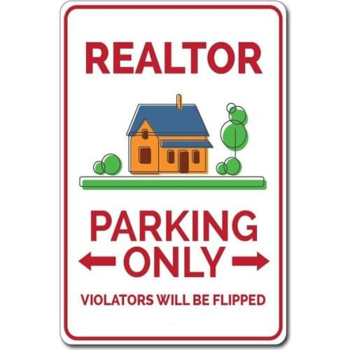 Realtor-señal de estacionamiento, regalo de Realtor, para decoración del hogar