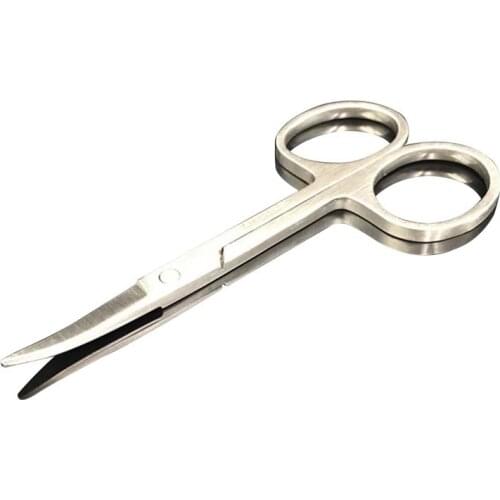 Professional Eyebrow Scissor Makeup Manicure Scissors Nails Cuticle Scissors Curved Pedicure Dead Skin Remover Makeup Tool