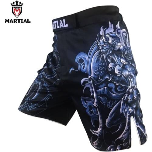 Martial Aquarius constellation sublimation MMA SHORTS fitness short kickboxing black mma shorts