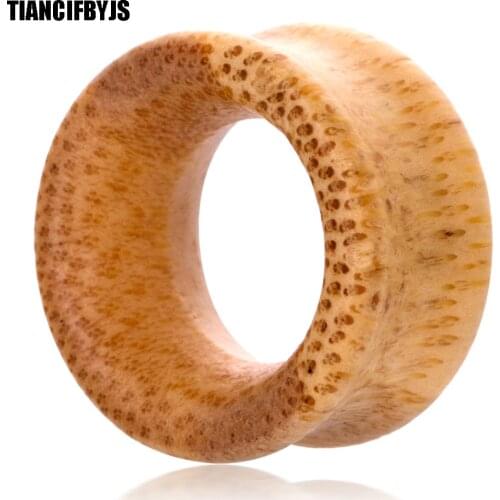 TIANCIFBYJS Bamboo Flesh Tunnel Hollow Ear Expander Stretcher Piercing Tragus Earring Plug Body Jewelry Ear Plugs 70pcs 8-20mm