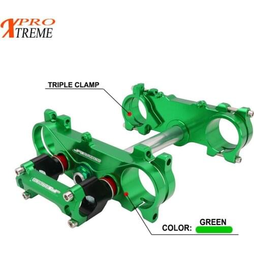Motorcycle 28mm Upper Triple Tree Clamps Steering Stem And Bar Mount For KAWASAKI KX250F KX450F KXF 250 450 KX 250F 450F 13-16