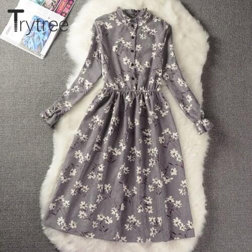 Trytree Long Sleeve Summer Dresses