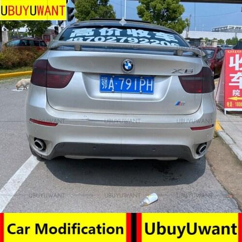 UBUYUWANT For BMW X6 X Series E71 2009-2014 REAR SpoilerHigh Quality ABS Material Tail Trunk Wing Boot Lip Spoiler Molding