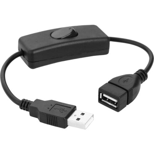 ALLOET New USB ON OFF Switch Cable USB 2.0 Male to Female Extension Extender Cable With Switch ON/OFF Operation For Home Office