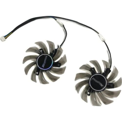 2pcs/set Graphics Card Fan VGA GPU Cooler T128010SH For ASUS GTX750 GTX 750TI GTX 650Ti VGA Cards Cooling Replacement