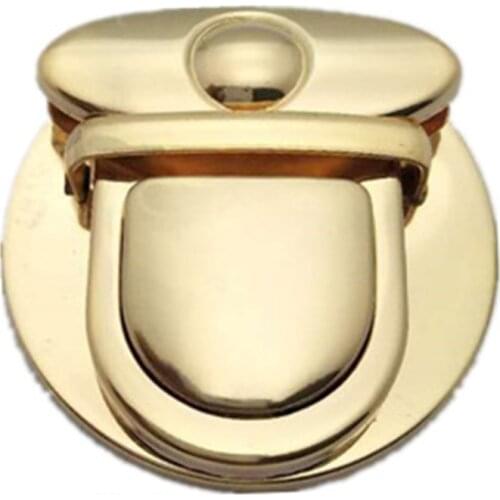 1 Pc Metal Lock Bag Case Buckle Clasp For Handbags Shoulder Bags Purse Tote Accessories Diy Craft 4.6cm In Diameter