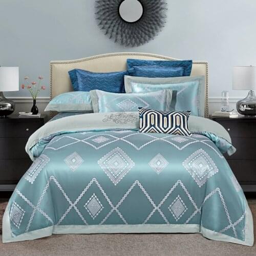 100% cotton jacquard with embroidery. Elite jacquard bedding set. Double size, Queen Size, King Size. Jacquard bed set
