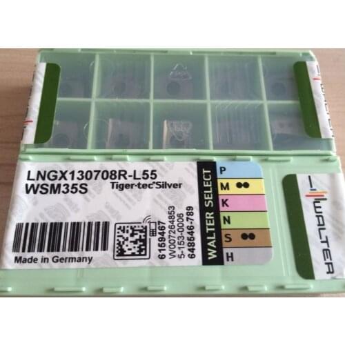 10PCS CARBIDE INSERT LNGX130708R-L55 WSM35S