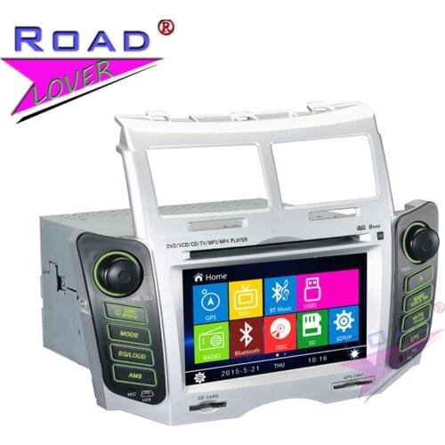 TOPNAVI Wince 6.0 2Din Car Multimedia DVD Player For Toyota Yaris 2005 2006 2007 2008 2009 2010 2011 Stereo GPS Navigation MP3