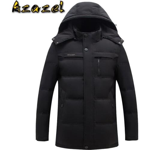 Azazel 90%Duck Down Jacket Men Wool Fur Collar Parka Winter Jacket Plus Size Jacket Parkas Winterjas Heren YT6103140- MY1394