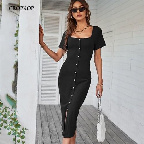 CROPKOP Fashionable Knitted Dresses