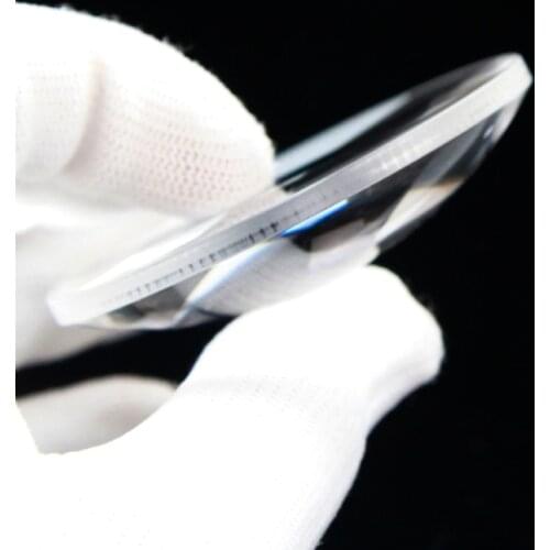Diameter 50mm Focal Length 80mm Plano-convex Lens Magnifying Optical Glass Lens Prism Processing Plant