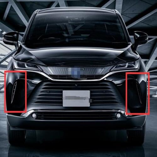 For Toyota Harrier Venza 2020 2021 ABS Chrome Front Grille Air Vent Cover Trim Car Accessories