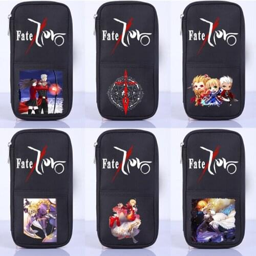 Fate Stay Night Saber Student School Office Stationery Storage Cosplay Pen Pencil Case Bag Wallet Purse Unisex Gift