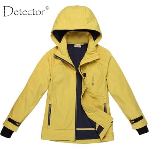 Detector big girl softshell jacket yellow navy S-XL