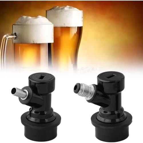 Beer Brewing Carbonation Cap with 5/16" Barb Ball Lock Disconnect Set Home Brewing Stainless Steel Swivel Nut