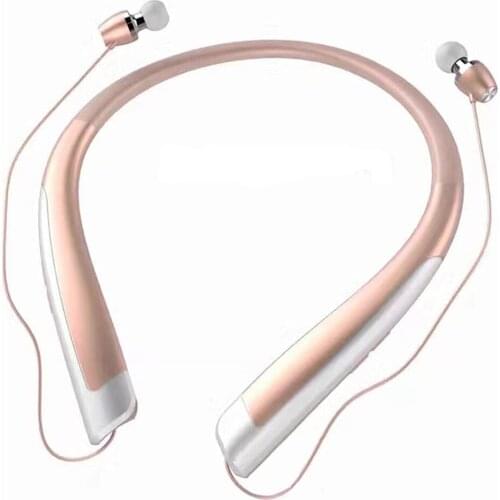 Fashion Mini Wireless Headset HBS-1100 Stereo Bluetooth Headphone Binaural Hand-free Neckband Earphones