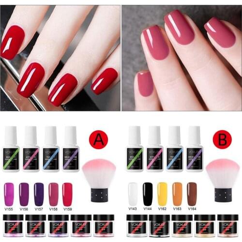 Nail Powder Set Dipping Powder Nail Powder Suit Without Baking Lamp Nail Powder Jewelry With Glitter Powder Nail Art Decoration