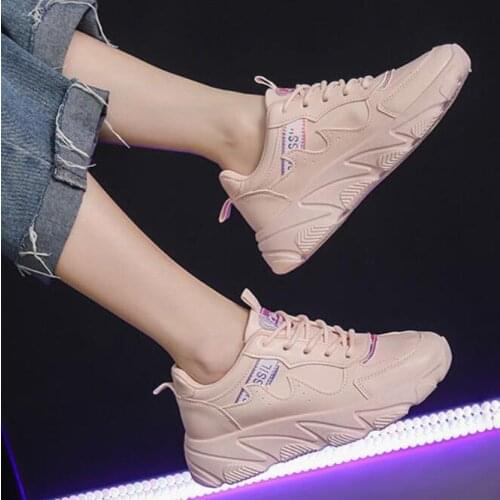 New Women Sports Shoes Fashion Chunky Sneakers Casual Shoes Autumn Comfortable Wearable Running Shoes Fitness Shoes