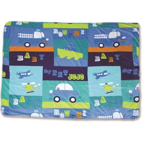 Cartoon Car Newborn Baby Blanket Animals Super Soft Plush Cuddle Pet Cat Dog or Kids Blankets Gift Throw 100x75cm