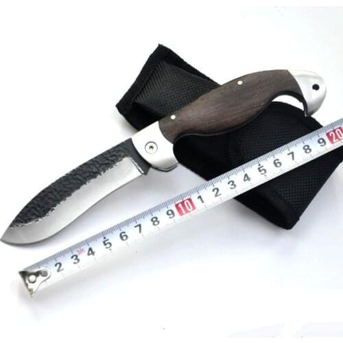 Hunting Knives Folding Blade knife 7Cr13 Blade + Rosewood Handle Tactical Knife Pocket Camping Knife EDC Tools Hunting Knife EDC