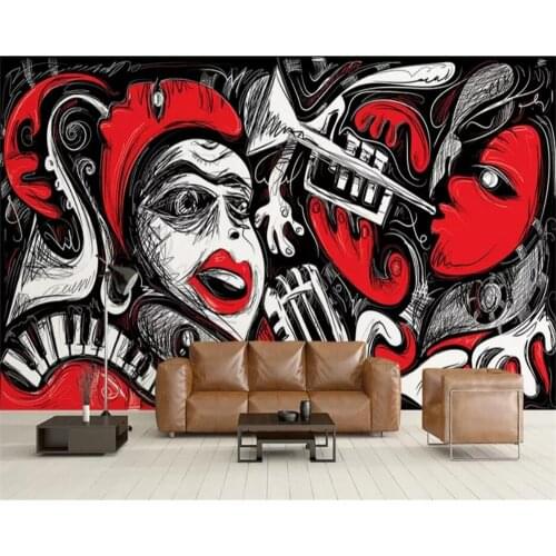 Custom wallpaper 3D photo mural papier peint abstract music art background wall living room bedroom papel de parede 3d wallpaper
