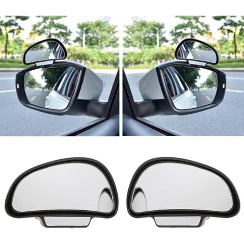 QILEJVS Car Vehicle Universal Side Blind Spot Mirror Wide Angle View Safety Rear Mirrors-m18