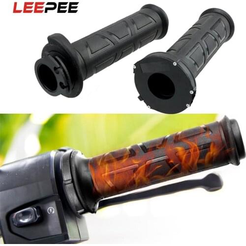 LEEPEE Motorcycle Electric Hand Heated Grips Adjust Temperature Hot Handlebar Motorcycle Accessories Warmer Universal
