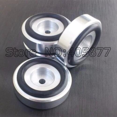 Brand new 44*17mm Silver Solid Aluminum CD DAC PC Cabinet Amplifier Feet Pads Stands