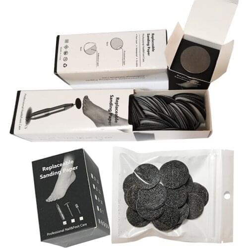 Diameter 35mm Replaceable Sandpaper Disc Cuticle Callus Remove Tool Electric Foot Care Tools Pedicure Tools