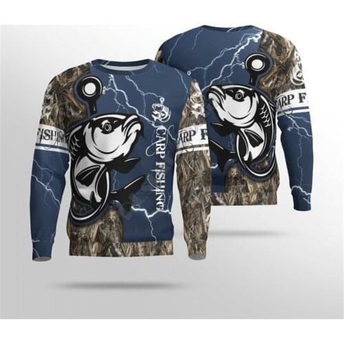 Carp Fishing 3d Printed Women For Men Sweater Sweatshirt Autumn Fashion Streetwear Pullover Long Sleeved Shirt 01