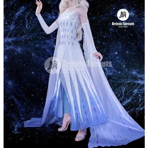 Frozen Cosplay Queen Elsa Cosplay costume dress female gift