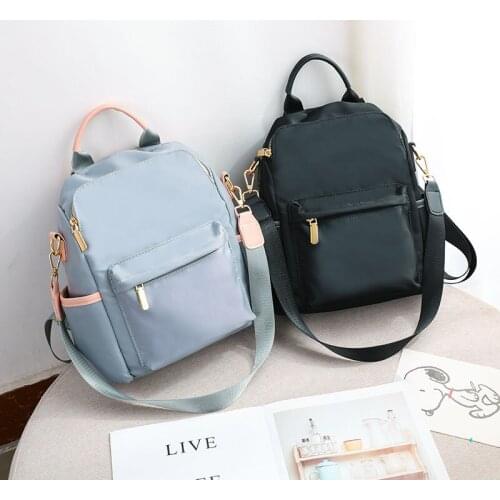 Ladies Backpack 2021 New Fashion Oxford Womens Kawaii Travel Small Anti-theft Cute Mini School Girl Bags for Women