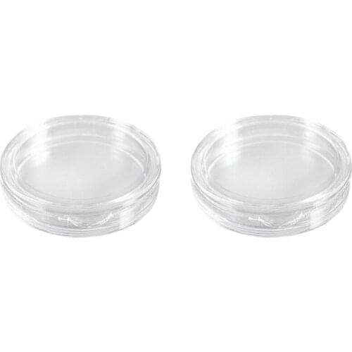 20 Pcs Transparent Small Plastic Coin Box, 18Mm & 33Mm