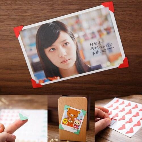 24pcs/sheet Retro Solid Color Photo Corner Stickers for DIY Photo Albums Excellent Handwork Frame Decoration Scrapbooking Set