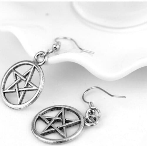 30Pcs Mixed Pentacle Hexagram Star Protection Lucky Charm Pendant Jewelry Making LX9E