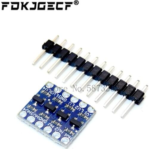 10pcs/lot 4 channel IIC I2C Logic Level Converter Bi-Directional Module 5V to 3.3V