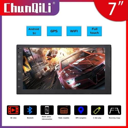 ChunQiLi 2din Car Radio 7" 2.5D GPS 2 DIN Android Car Multimedia Player for Volkswagen Nissan Kia Toyota Skoda Car Stereo FM