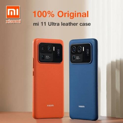 Xiaomi Mi 11 Ultra Case Matte Slim Soft PU Leather Phone Cover Official Original For Xiaomi 11 Ultra MI11 Funda