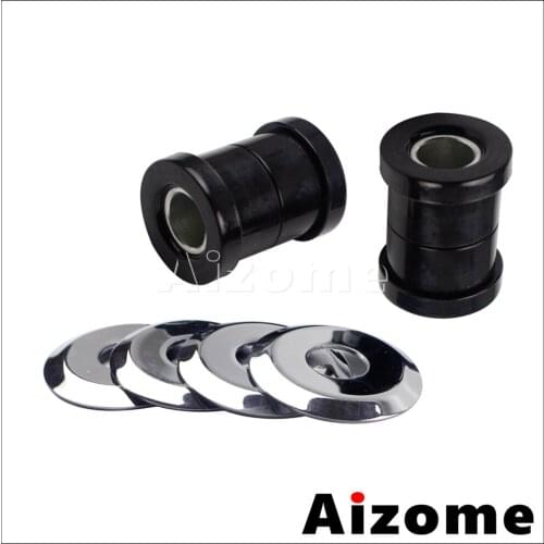 Black Motorcycle Steel Polyurethane Handlebar Bushing Kits For Harley Sportster XL 1200 883 1973-2003 Big Twins 1973-up